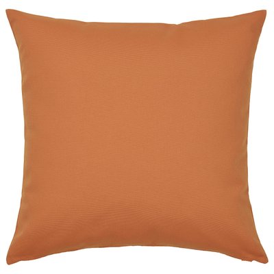 IKEA HJÄRTERÖ Cushion cover 20x20 " Square orange outdoor pillow with zip, made from recycled polyester.