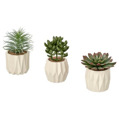 IKEA FEJKA Artificial potted plant, set of 3