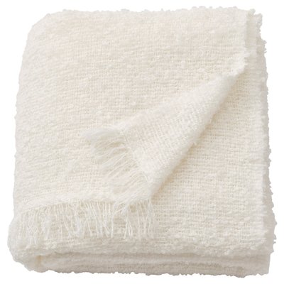 IKEA SANDBRODD Throw 51x67 " White