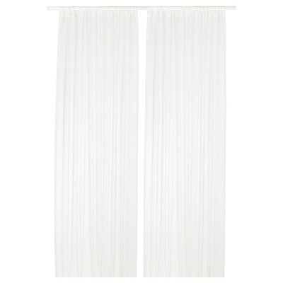 IKEA TERESIA Sheer curtains, 1 pair 57x84 " White